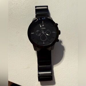 EUC MENS FOSSIL STEEL WATCH 044mm